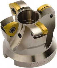 Seco - 9 Inserts, 4" Cutter Diam, 0.083" Max Depth of Cut, Indexable High-Feed Face Mill - 1-1/2" Arbor Hole Diam, 218.19-160.. Inserts - Exact Tool & Supply