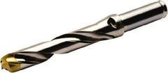 Seco - 13 to 13.99mm Diam, 5xD, 65mm Max Depth, 16mm Shank Diam, 73.8mm Flute, 141.8mm OAL, Replaceable Tip Drill - SD105 Toolholder, Series Crownloc - Exact Tool & Supply