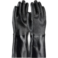 ‎57-8640R Coated Supported Gloves - ChemGrip - Supported Neoprene - Intrlk Lined - Black - Etched - 14 Inch - Exact Tool & Supply
