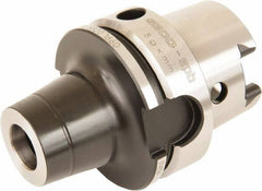 Seco - HSK63A Taper Shank 16mm Hole End Mill Holder/Adapter - 30mm Nose Diam, 60mm Projection, Through-Spindle Coolant - Exact Tool & Supply