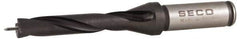 Seco - 19 to 19.99mm Diam, 5xD, 3.74" Max Depth, 3/4" Shank Diam, 4.311" Flute, 7.028" OAL, Replaceable Tip Drill - SD100 Insert, SD105 Toolholder, Series SD105 - Exact Tool & Supply