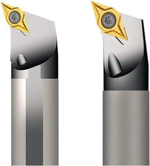Seco - 32mm Min Bore Diam, 250mm OAL, 25mm Shank Diam, A-SDQC Indexable Boring Bar - 40mm Max Bore Depth, DCMT 1504.. Insert, Screw Holding Method - Exact Tool & Supply