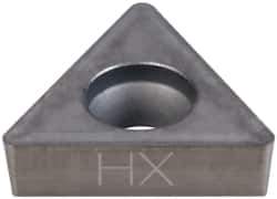 Seco - TCMT32.52 F2 Grade HX Carbide Turning Insert - Uncoated, 60° Triangle, 3/8" Inscr Circle, 5/32" Thick, 1/32" Corner Radius - Exact Tool & Supply