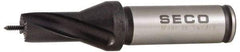 Seco - 17 to 17.99mm Diam, 1.5xD, 1.18" Max Depth, 3/4" Shank Diam, 0.65" Flute, 4.61" OAL, Replaceable Tip Drill - SD100 Insert, SD101 Toolholder, Series SD101 - Exact Tool & Supply