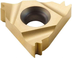 Seco - 22NR Internal Right Hand 12 UN Laydown Threading Insert - Grade CP500, TiAlN/TiN Coated Carbide, 12.7mm Inscribed Circle - Exact Tool & Supply