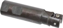 Seco - 1" Cut Diam, 0.59" Max Depth of Cut, 1" Shank Diam, 3.94" OAL, Indexable Square Shoulder End Mill - AP.. 1604 Inserts, Weldon Shank, 90° Lead Angle - Exact Tool & Supply