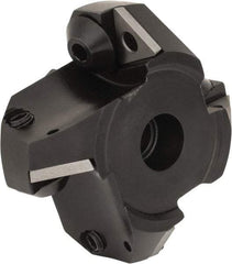 Seco - 2.95" Cut Diam, 3/4" Arbor Hole, 0.51" Max Depth of Cut, 45° Indexable Chamfer & Angle Face Mill - 4 Inserts, TP.. 43.. Insert, Right Hand Cut, 4 Flutes, Series R220.53 - Exact Tool & Supply