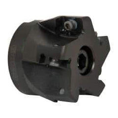 Seco - 5 Inserts, 2" Cut Diam, 3/4" Arbor Diam, 0.59" Max Depth of Cut, Indexable Square-Shoulder Face Mill - 0/90° Lead Angle, 1.57" High, AP.. 1604 Insert Compatibility - Exact Tool & Supply