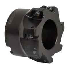 Seco - 7 Inserts, 3" Cut Diam, 1" Arbor Diam, 0.59" Max Depth of Cut, Indexable Square-Shoulder Face Mill - 0/90° Lead Angle, 1.97" High, AP.. 1604 Insert Compatibility - Exact Tool & Supply