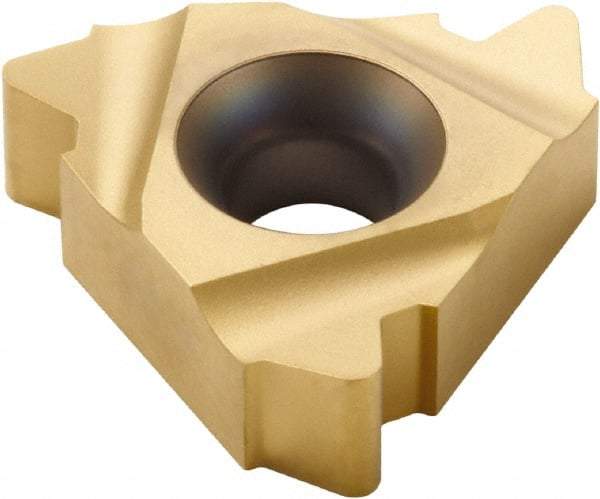 Seco - 22NR Internal Right Hand 5 API V 0.040 Laydown Threading Insert - Grade CP500, TiAlN/TiN Coated Carbide, 12.7mm Inscribed Circle - Exact Tool & Supply