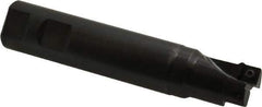 Seco - 1" Cut Diam, 0.31" Max Depth of Cut, 1" Shank Diam, 5.12" OAL, Indexable Square Shoulder End Mill - SPMX 0903 Inserts, Weldon Shank, 90° Lead Angle - Exact Tool & Supply