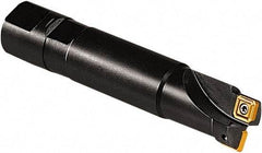 Seco - 1.181" Cut Diam, 0.31" Max Depth of Cut, 1" Shank Diam, Indexable Square Shoulder End Mill - Weldon Shank, 90° Lead Angle - Exact Tool & Supply