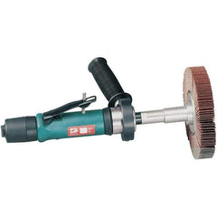Dynabrade - 0.7 hp, 3,400 RPM Finishing Sander - 34.5 CFM Air Consumption, 6.21 bar Air Pressure, 1/4 NPT Inlet - Exact Tool & Supply
