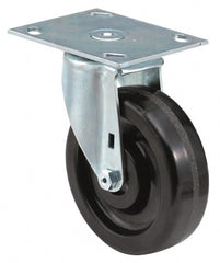 E.R. Wagner - 3" Diam x 1" Wide x 3-3/4" OAH Top Plate Mount Swivel Caster - Exact Tool & Supply