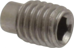 Value Collection - M5x0.80 Metric Coarse, 8mm OAL, Dog Point Set Screw - Grade 18-8 & Austenitic A2 Stainless Steel, 3.5mm Key - Exact Tool & Supply