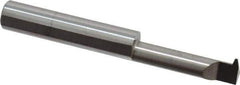 Accupro - 1" Cutting Depth, 12 Max TPI, 0.29" Diam, Acme Internal Thread, Solid Carbide, Single Point Threading Tool - Bright Finish, 2-1/2" OAL, 5/16" Shank Diam, 0.07" Projection from Edge, 29° Profile Angle - Exact Tool & Supply