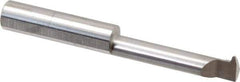 Accupro - 1-1/4" Cutting Depth, 12 Max TPI, 0.29" Diam, Acme Internal Thread, Solid Carbide, Single Point Threading Tool - Bright Finish, 2-1/2" OAL, 5/16" Shank Diam, 0.07" Projection from Edge, 29° Profile Angle - Exact Tool & Supply