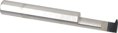 Accupro - 3/4" Cutting Depth, 12 Max TPI, 0.29" Diam, Acme Internal Thread, Solid Carbide, Single Point Threading Tool - Bright Finish, 2-1/2" OAL, 5/16" Shank Diam, 0.07" Projection from Edge, 29° Profile Angle - Exact Tool & Supply