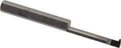 Accupro - 1" Cutting Depth, 16 Max TPI, 0.18" Diam, Acme Internal Thread, Solid Carbide, Single Point Threading Tool - Bright Finish, 2-1/2" OAL, 1/4" Shank Diam, 0.045" Projection from Edge, 29° Profile Angle - Exact Tool & Supply