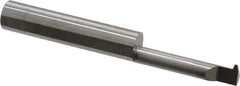 Accupro - 1" Cutting Depth, 14 Max TPI, 0.23" Diam, Acme Internal Thread, Solid Carbide, Single Point Threading Tool - Bright Finish, 2-1/2" OAL, 5/16" Shank Diam, 0.055" Projection from Edge, 29° Profile Angle - Exact Tool & Supply