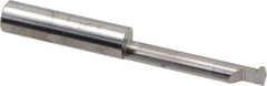 Accupro - 1-1/4" Cutting Depth, 14 Max TPI, 0.23" Diam, Acme Internal Thread, Solid Carbide, Single Point Threading Tool - Bright Finish, 2-1/2" OAL, 5/16" Shank Diam, 0.055" Projection from Edge, 29° Profile Angle - Exact Tool & Supply