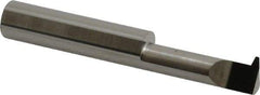Accupro - 1" Cutting Depth, 10 Max TPI, 0.36" Diam, Acme Internal Thread, Solid Carbide, Single Point Threading Tool - Bright Finish, 2-1/2" OAL, 3/8" Shank Diam, 0.085" Projection from Edge, 29° Profile Angle - Exact Tool & Supply