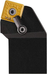 Seco - MSRN, Right Hand Cut, 75° Lead Angle, 1-1/2" Shank Height x 1-1/2" Shank Width, Negative Rake Indexable Turning Toolholder - 7" OAL, SNMG 643 Insert Compatibility, Series Multi-Directional Turning (MDT) - Exact Tool & Supply