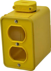 Woodhead Electrical - 1 Gang, Rubber Rectangle Portable Outlet Box - Exact Tool & Supply