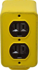 Woodhead Electrical - 1 Gang, Rubber Rectangle Outlet Box - 3-3/8" Overall Depth, Weather Resistant - Exact Tool & Supply