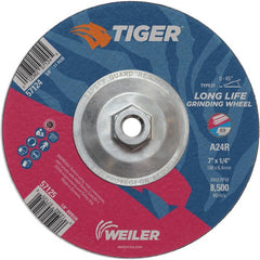 7X1/4 A24R A/O T27 GRIND WHEEL - Exact Tool & Supply