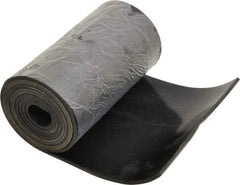 Made in USA - 1/8" Thick x 6" Wide x 60" Long, Neoprene Rubber Strip - Stock Length, 60 Shore A Durometer, 1,000 to 1,200 psi Tensile Strength, -40 to 212°F, Black - Exact Tool & Supply