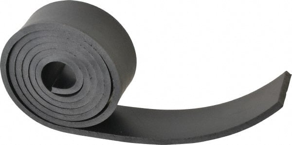USA Sealing - 60 x 2 x 1/4" Black Neoprene Strip - Exact Tool & Supply