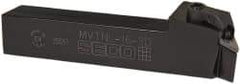 Seco - MVTN, Left Hand Cut, 27.5° Lead Angle, 1" Shank Height x 1" Shank Width, Negative Rake Indexable Turning Toolholder - 6" OAL, VN..33. Insert Compatibility, Series Multiple Lock - Exact Tool & Supply
