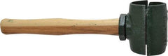 Garland - 5-1/4 Lb Head 2-3/4" Face Malleable Iron Split Head Hammer without Faces - 12" Wood Handle - Exact Tool & Supply