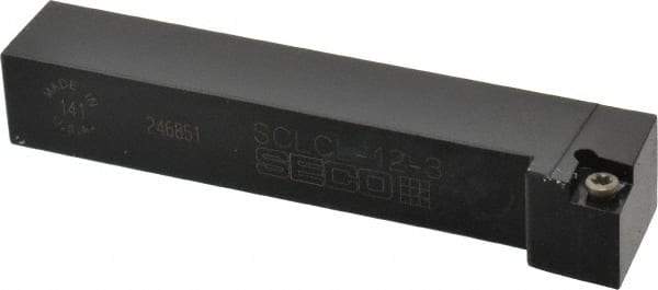 Seco - SCLC, Left Hand Cut, -5° Lead Angle, 3/4" Shank Height x 3/4" Shank Width, Neutral Rake Indexable Turning Toolholder - 4-1/2" OAL, CC..32.5. Insert Compatibility, Series Screw Lock - Exact Tool & Supply