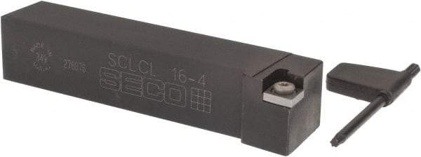 Seco - SCLC, Left Hand Cut, -5° Lead Angle, 1" Shank Height x 1" Shank Width, Neutral Rake Indexable Turning Toolholder - 5" OAL, CC..43. Insert Compatibility, Series Screw Lock - Exact Tool & Supply