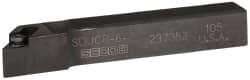 Seco - SDJC, Right Hand Cut, -3° Lead Angle, 3/8" Shank Height x 3/8" Shank Width, Neutral Rake Indexable Turning Toolholder - 2-1/2" OAL, DC..21.5. Insert Compatibility, Series Screw Lock - Exact Tool & Supply