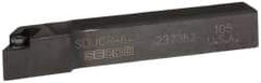 Seco - SDJC, Right Hand Cut, -3° Lead Angle, 3/8" Shank Height x 3/8" Shank Width, Neutral Rake Indexable Turning Toolholder - 2-1/2" OAL, DC..21.5. Insert Compatibility, Series Screw Lock - Exact Tool & Supply