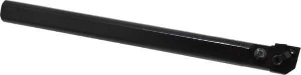 Seco - 1.28" Min Bore Diam, 12" OAL, 1" Shank Diam, MCLN Indexable Boring Bar - CNMG 432 Insert, Pin & Clamp Holding Method - Exact Tool & Supply