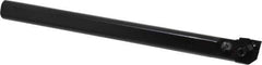 Seco - 1.28" Min Bore Diam, 12" OAL, 1" Shank Diam, MCLN Indexable Boring Bar - CNMG 432 Insert, Pin & Clamp Holding Method - Exact Tool & Supply
