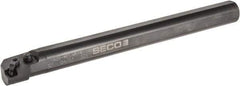 Seco - 1.53" Min Bore Diam, 14" OAL, 1-1/4" Shank Diam, MCLN Indexable Boring Bar - CNMG 432 Insert, Pin & Clamp Holding Method - Exact Tool & Supply
