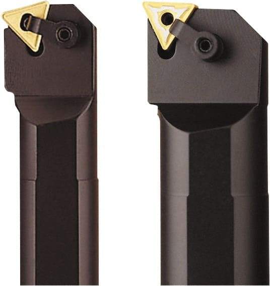 Seco - 1.53" Min Bore Diam, 14" OAL, 1-1/4" Shank Diam, MTUN Indexable Boring Bar - TNMG 322 Insert, Pin & Clamp Holding Method - Exact Tool & Supply