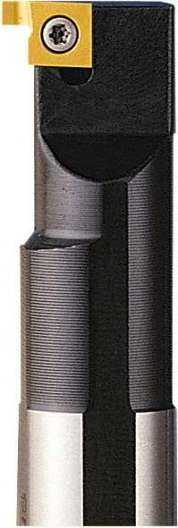 Seco - SN, Internal, Left Hand, 2.65mm Max Depth of Cut, 1.15 to 2.65mm Groove Width, Indexable Grooving Tool Holder - 9NL Insert Compatibility, 9.5mm Shank Width, 100mm OAL - Exact Tool & Supply