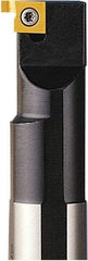 Seco - SN, Internal, Left Hand, 2.65mm Max Depth of Cut, 1.15 to 2.65mm Groove Width, Indexable Grooving Tool Holder - 9NL Insert Compatibility, 9.5mm Shank Width, 100mm OAL - Exact Tool & Supply