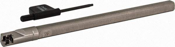 Seco - SN, Internal, Right Hand, 0.103" Max Depth of Cut, 0.03 to 0.103" Groove Width, Indexable Grooving Tool Holder - 9NR Insert Compatibility, 3/8" Shank Width, 6" OAL - Exact Tool & Supply