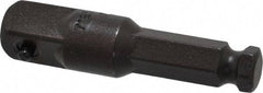 Proto - 1/2" Square Size Hex to Square Adapter - 7/16" Hex Drive, 2-3/4" OAL - Exact Tool & Supply