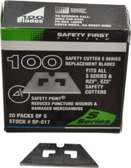 PHC - 100 Piece Steel Safety Blade - 1-5/8" OAL - Exact Tool & Supply