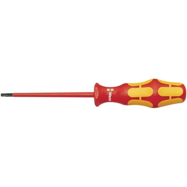 Wera - T25 Torx Driver - 4" Blade Length, 205mm OAL, Ergonomic Handle - Exact Tool & Supply