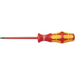 Wera - T25 Torx Driver - 4" Blade Length, 205mm OAL, Ergonomic Handle - Exact Tool & Supply