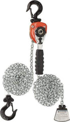 CM - 550 Lb Lifting Capacity, 10' Lift Height, Mini-Ratchet Lever Hoist - Made from Chain, 56 Lb Avg Pull to Lift Rated Load, 1 Chain - Exact Tool & Supply